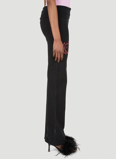 LN-CC® - Maisie Wilen: Pop Logo Print Trackpants - Black Maisie Wilen Pop Logo Print Trackpants Black mwn0247002