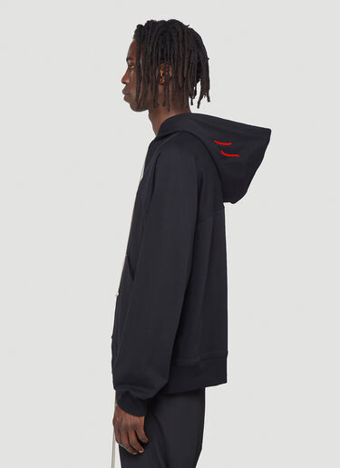 Rick Owens Windbreaker Hooded Zip-Up Sweatshirt Black ric0142018
