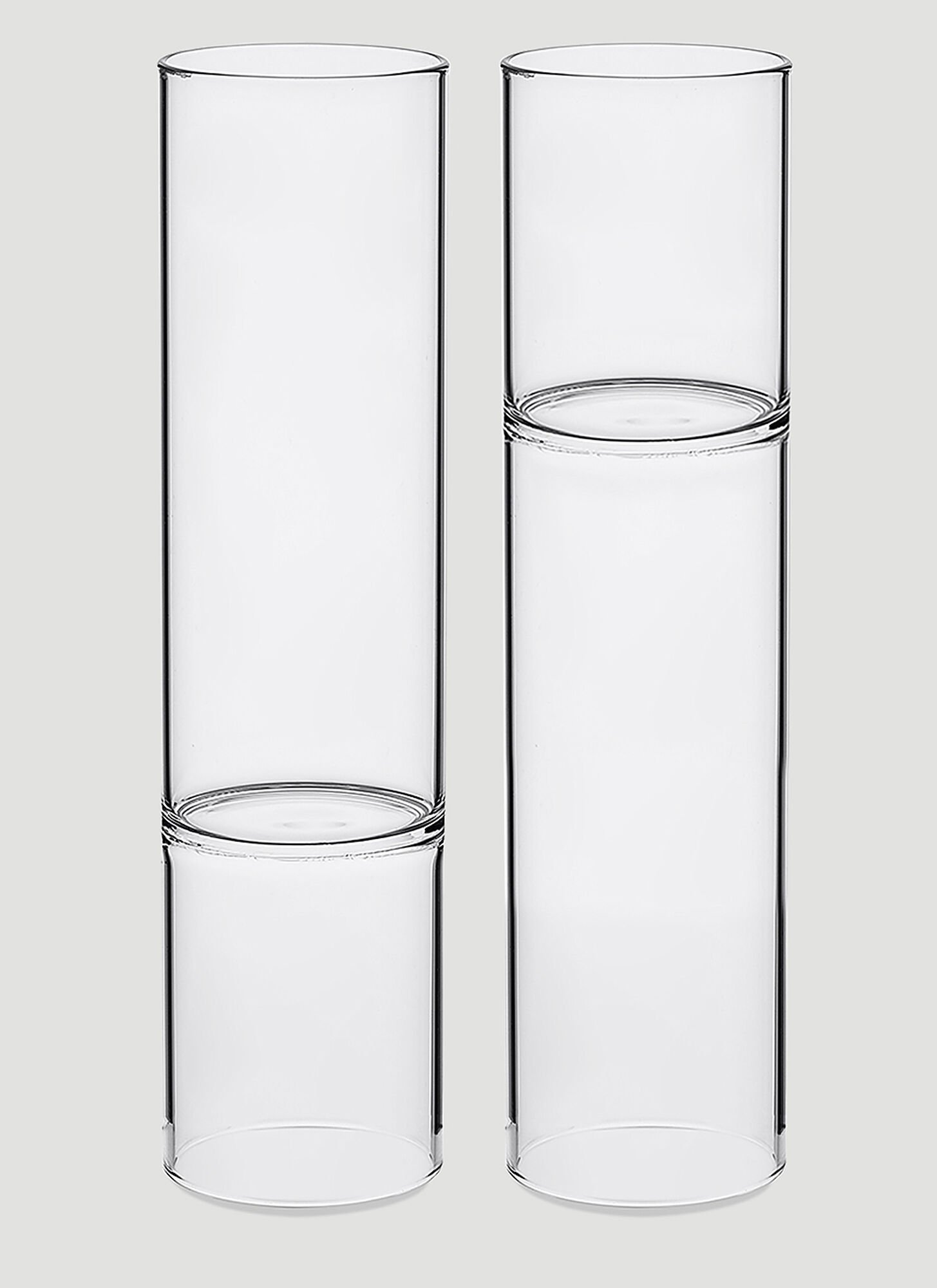 Fferrone Design Set Of Two Revolution Champagne Flutes Unisex Transparent
