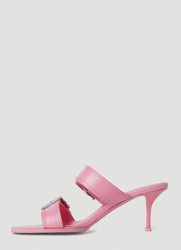 Alexander McQueen Punk High Heel Mules Pink amq0251018