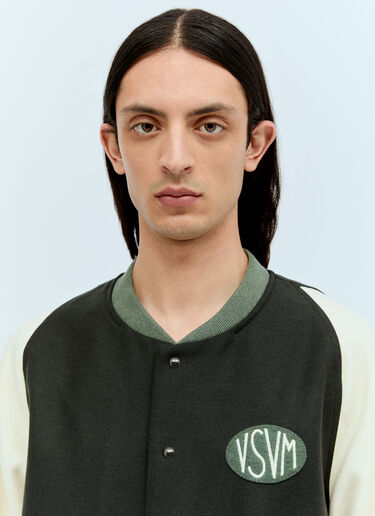 Visvim Logo Patch Varsity Jacket Black vis0156013