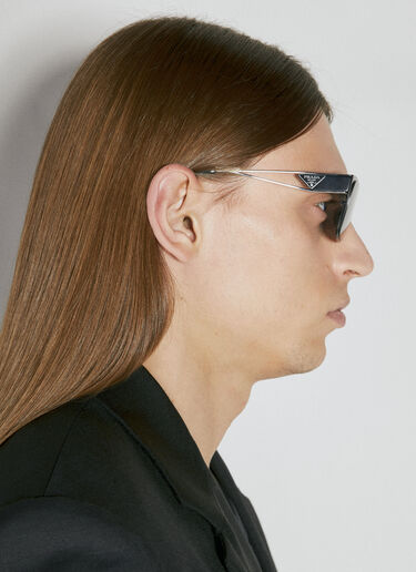 Prada 금속 프레임 선글라스 블랙 lpr0353011