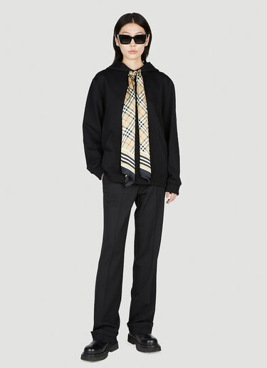 Burberry Scarf Hooded Sweatshirt Black bur0253009