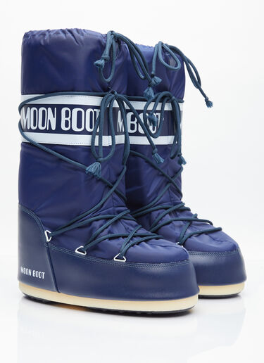 Moon Boot Icon Nylon Boots Blue mnb0354003