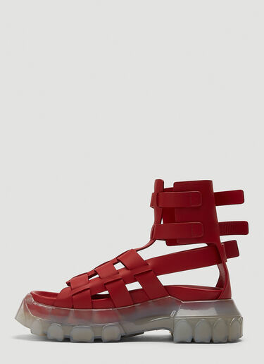 Rick Owens Tractor Sandals Red ric0243050