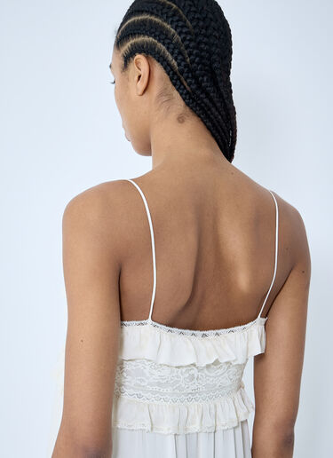 Chloé Silk Charmeuse Maxi Dress White chl0259009
