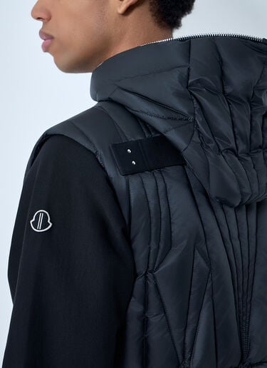 Moncler x Rick Owens Geocamo Flight Quilted Hooded Gilet Black mcs0363007