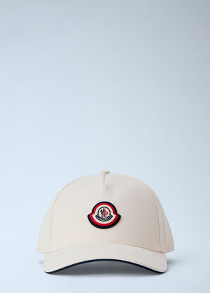 Moncler Embroidered Logo Baseball Cap Cream mon0166036