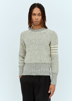 Thom Browne Tuck Stitch Knit Sweater Navy thb0156001