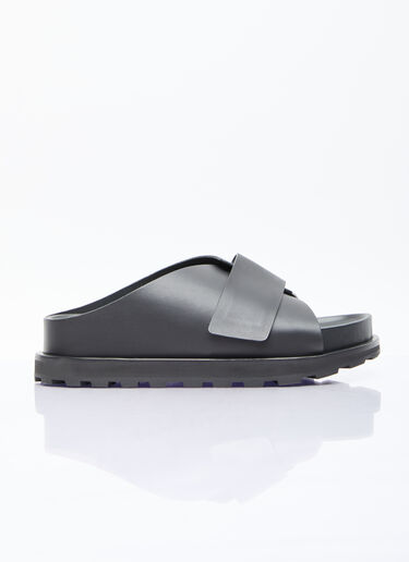 Jil Sander+ Leather Slides Black jsp0255016