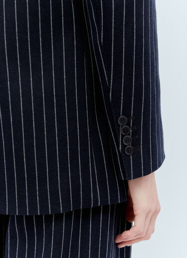 Max Mara Pinstripe Blazer Navy max0255028