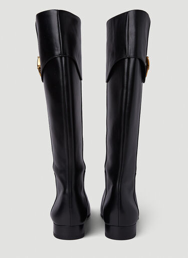 Gucci Horsebit Riding Boots Black guc0251080