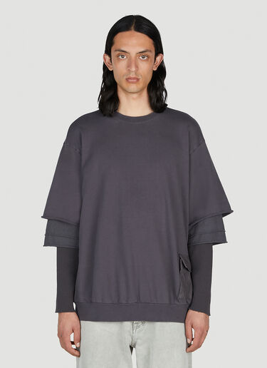 UNDERCOVER Overlay Sweatshirt Grey und0152006