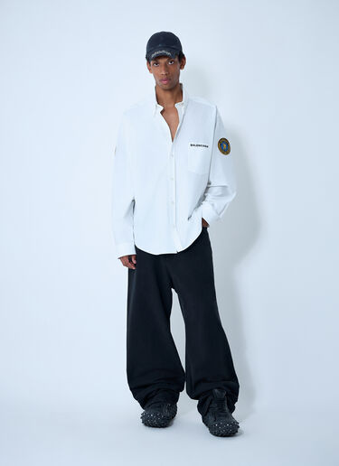 Balenciaga Button-Down Shirt White bal0161006
