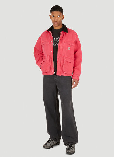 Stüssy 워시드 패치 포켓 재킷 핑크 sts0151001