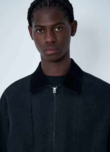 Zip-front Jacket in Cotton Twill Comme des Garçons Homme Zip-front Jacket in Cotton Twill Black cdh0162005