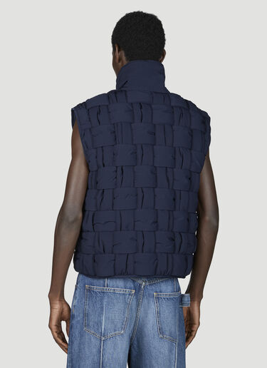 テックナイロンイントレチャートジレ Bottega Veneta テックナイロンイントレチャートジレ ネイビー bov0155001