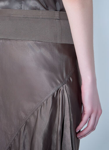 Rick Owens A Line Bias Skirt Grey ric0263027