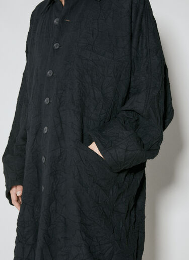 Yohji Yamamoto Wrinkled Coat Black yoy0154005