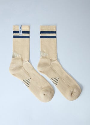 District Vision Zonal Organic Cotton Socks Cream dtv0366003