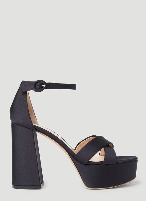Versace Sheridan High Heel Sandals Black vrs0252029