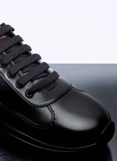 Prada America's Cup Leather Sneakers Black pra0158019