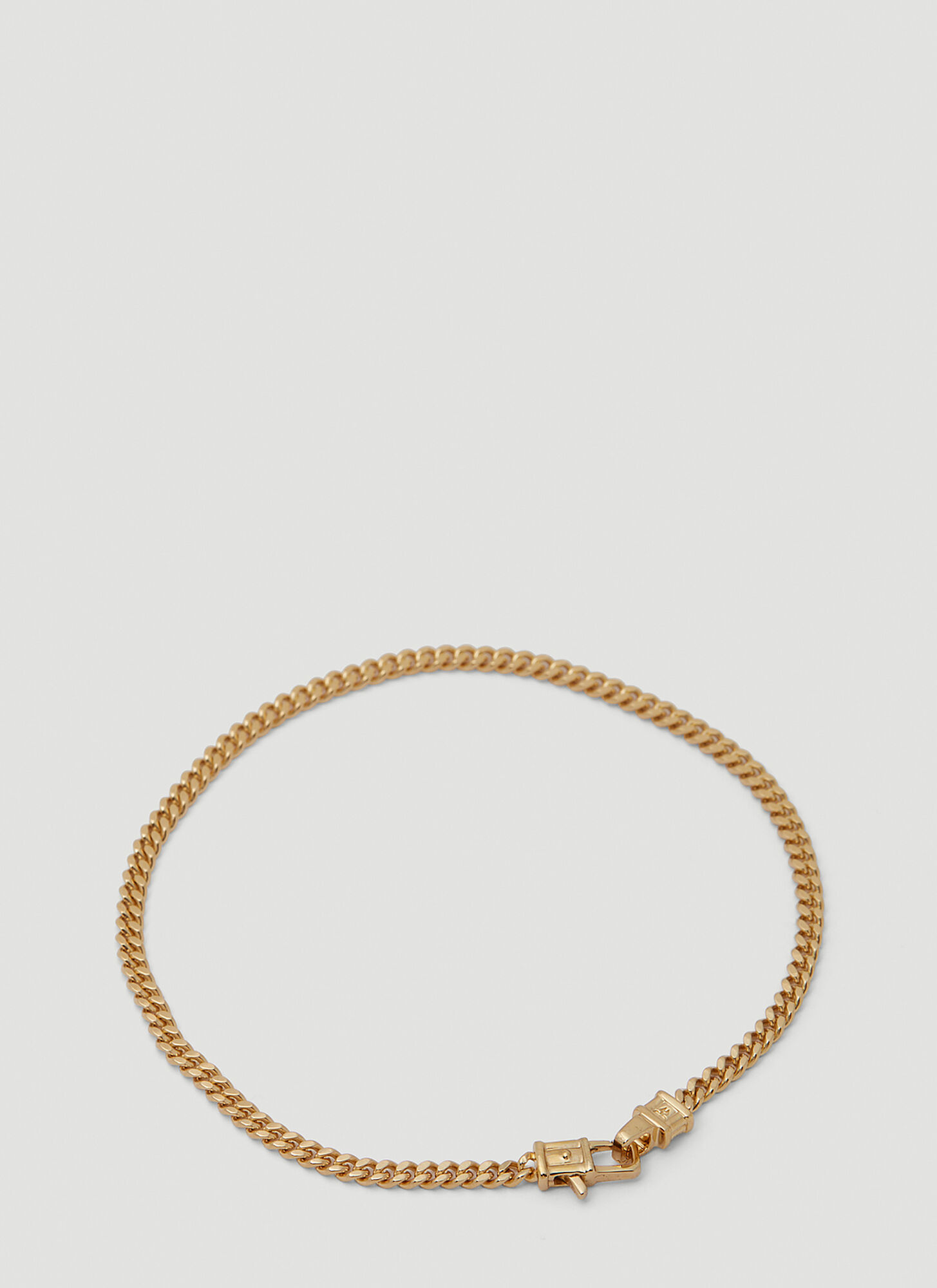 Shop Tom Wood Curb Medium Bracelet In Gold