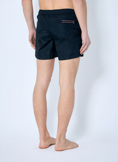 Moncler Logo Patch Swim Shorts Black mon0159035