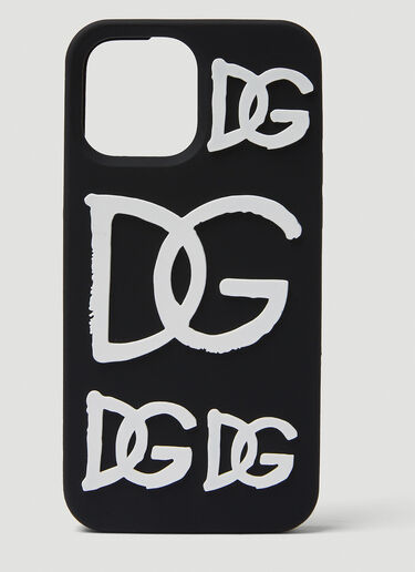 Dolce & Gabbana 3D ロゴ iPhone 13 スマホケース ブラック dol0149031