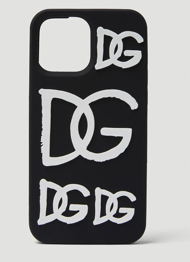 Dolce & Gabbana 3D Logo iPhone 13 Pro Max Phone Case Black dol0149031