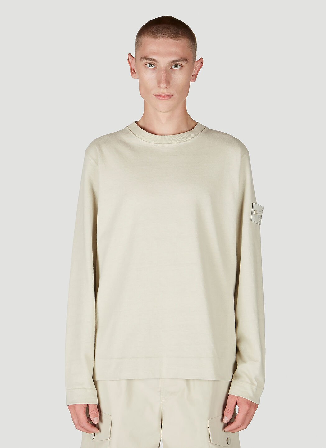 Stone island shop ghost jumper white