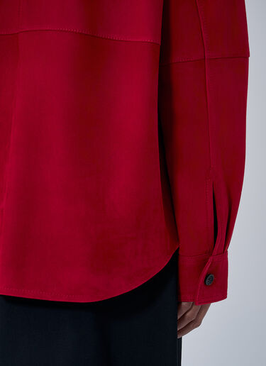 TOTEME Suede Overshirt Coral tot0263016