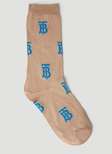 Burberry TB Logo Socks Brown bur0252053