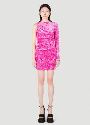 Versace Asymmetric Cut-Out Mini Dress Black ver0250028
