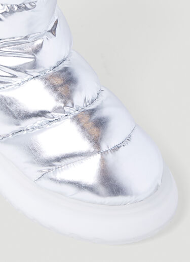 Moncler Gaia Pocket Mid Snow Boots Silver mon0254053