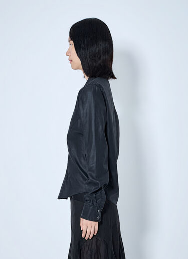LN-CC® - Our Legacy: Slim Zip Shirt - Black Our Legacy Slim Zip Shirt Black our0265042