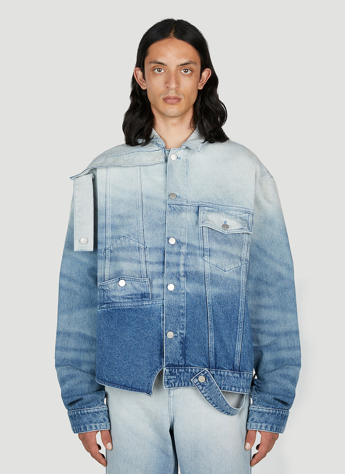 Botter Blue Upside Down Denim Jacket In Blue