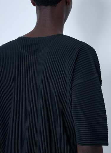 Homme Plissé Issey Miyake 褶裥上衣  黑色 hmp0160016