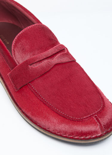 The Row Cary Loafers Burgundy row0256032