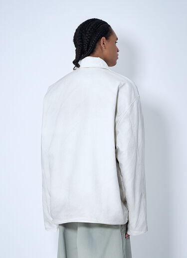 Balenciaga Zip-Up Jacket White bal0159008