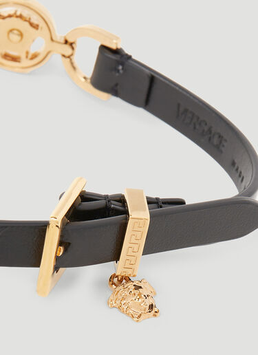 Versace 메두사 초커 네크리스 블랙 vrs0253033
