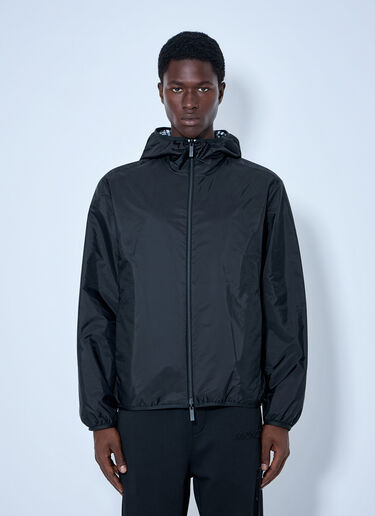 LN-CC® - Moncler: Reversible Hooded Zip Jacket - Black Moncler Reversible Hooded Zip Jacket Black mon0165039
