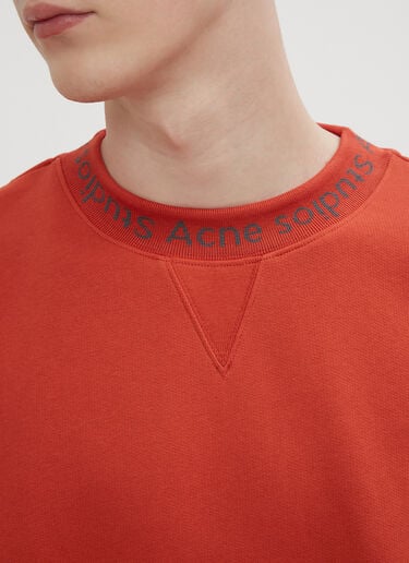 Logo Motif Sweatshirt Acne Studios Logo Motif Sweatshirt Orange acn0134038
