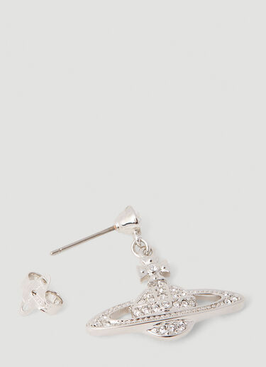 Vivienne Westwood Mini Bas Relief Drop Earrings Silver vvw0249080