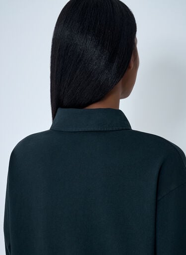 The Row Roddie Polo Top Black row0262001