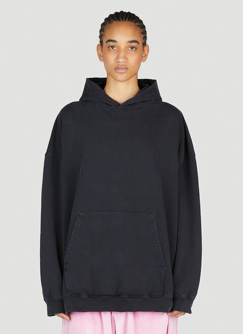 Balenciaga Large Fit Hooded Sweatshirt Pink bal0253010