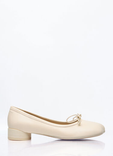 MM6 Maison Margiela Anatomic Ballerina Shoes Cream mmm0258005