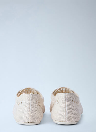 Prada Collapse Crochet Sneakers Cream pra0264041