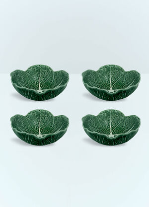 Bordallo Pinheiro Set Of Four Couve Bowls Green wps0691274