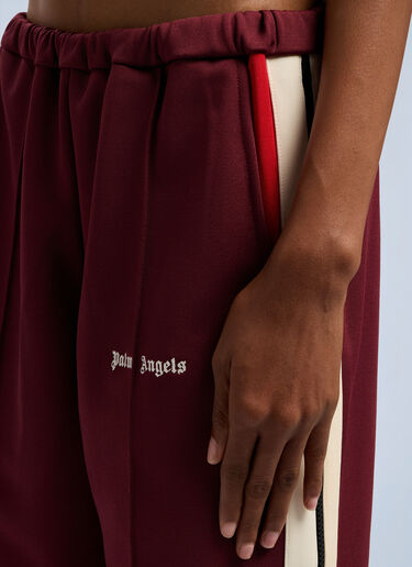 Zip Track Pants Palm Angels Zip Track Pants Bordeaux pma0262085